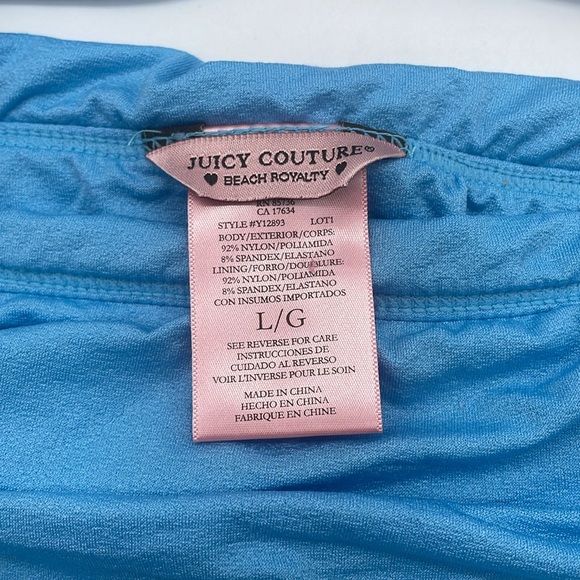 🦋🐬💙NWT RARE Vintage Y2K Juicy Couture Bikini in Washed Blue - Picture 3 of 11